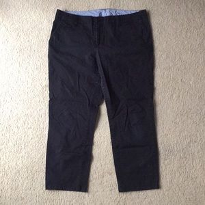 Navy/Black Capri Pants